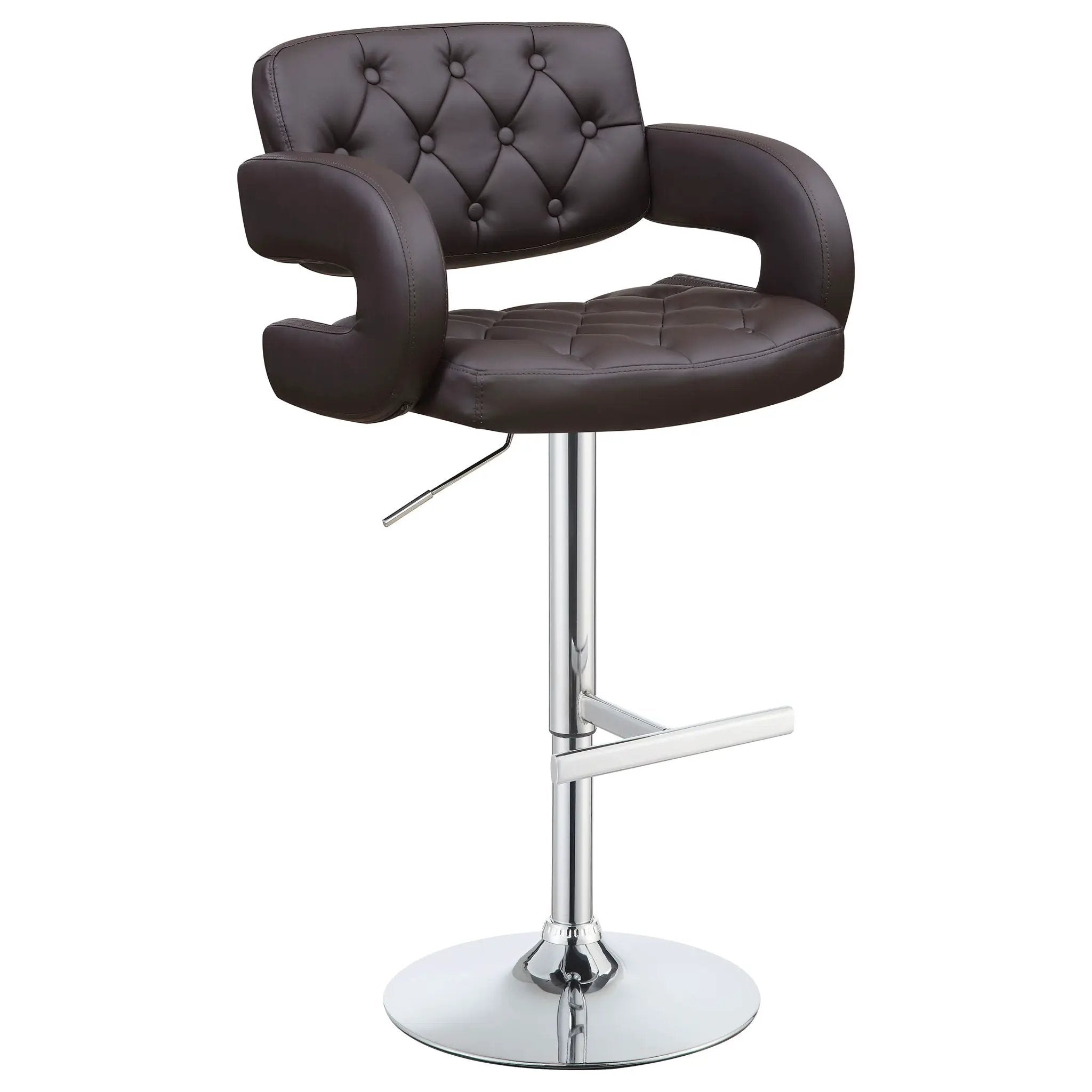 Adjustable Bar Stool With Upholstery by HouseOfZazla