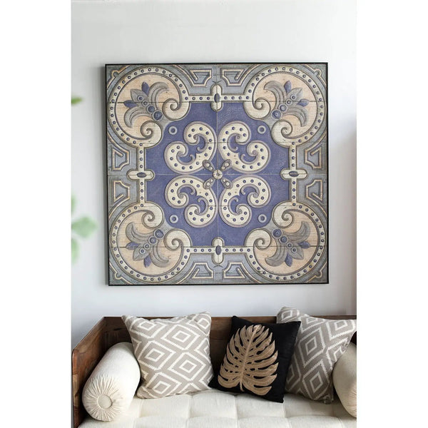 Large Wall Art Panel, Square Wall Decor For Living Room Dining Room Office - Multicolor