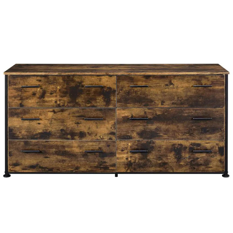Juvanth - Dresser - Rustic Oak & Black by Unique Piece Furniture