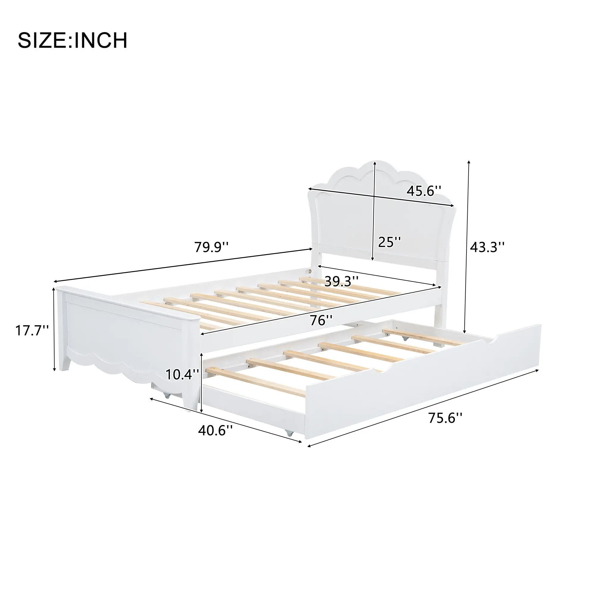 Platform Bed With Headboard And Trundle by Unique Piece Furniture