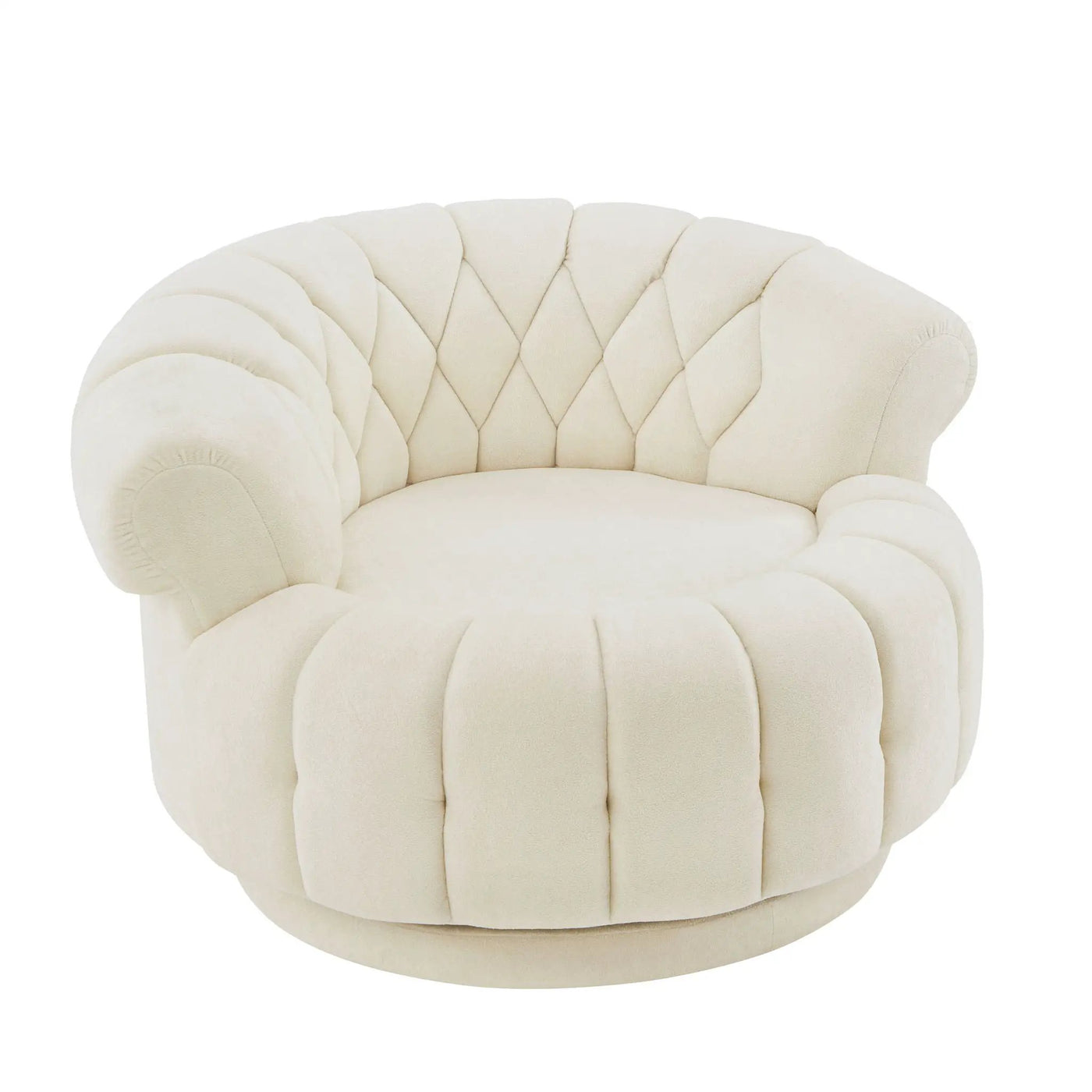 Round Swivel Accent Chair With Rotation by Unique Piece Furniture