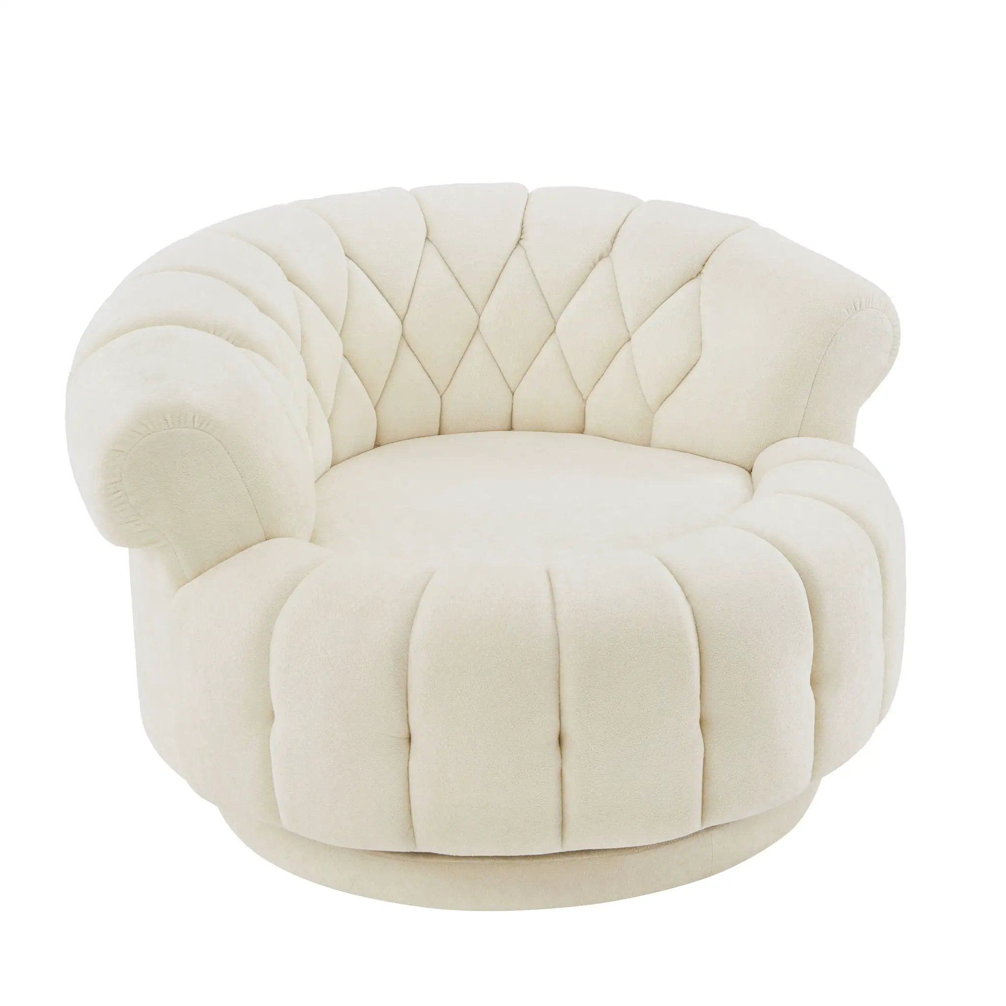 Round Swivel Accent Chair With Rotation by Unique Piece Furniture