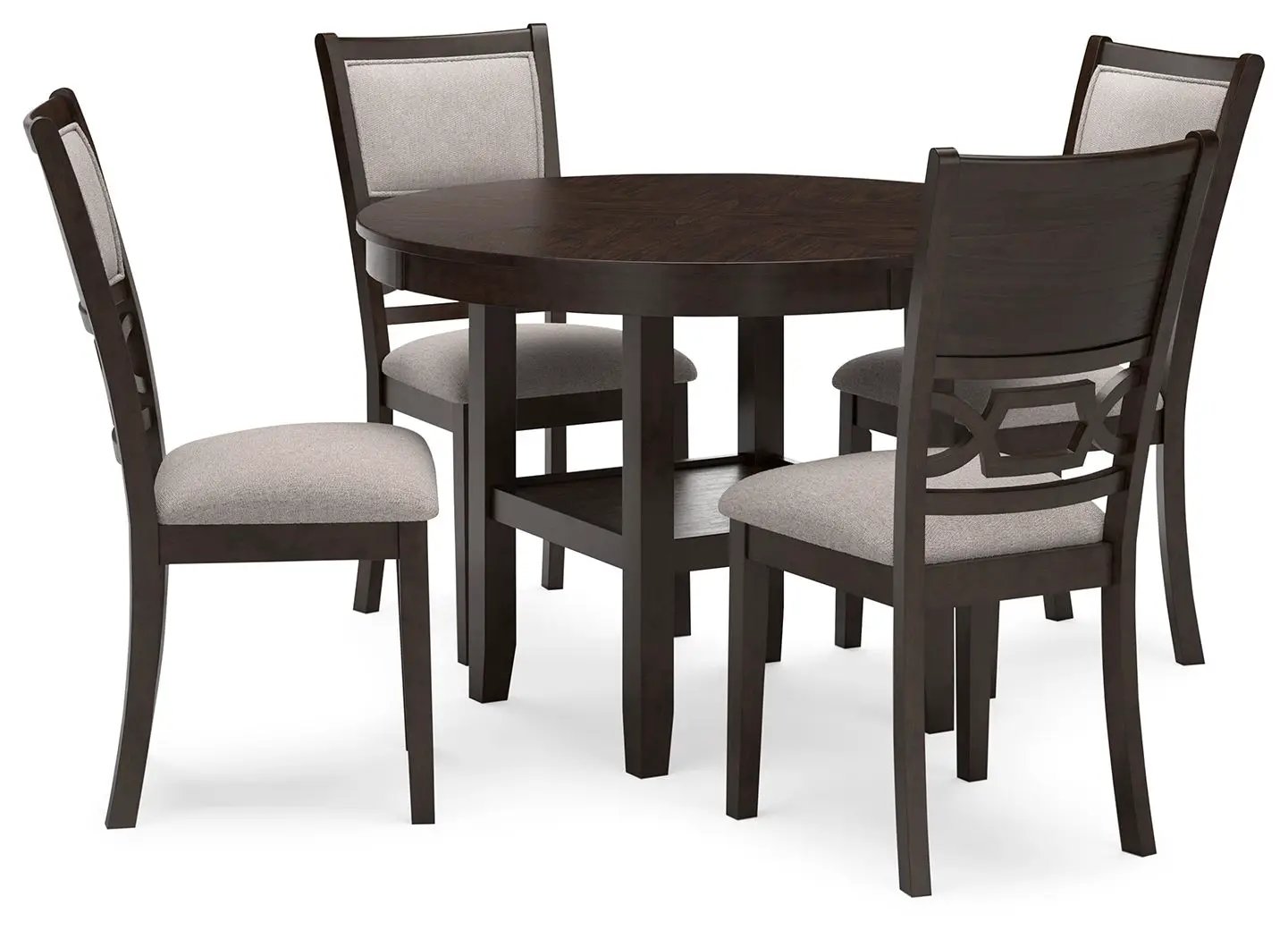 Langwest - Dining Room Table Set (Set of 5) - Brown by Unique Piece Furniture