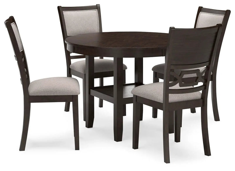 Langwest - Dining Room Table Set (Set of 5) - Brown by Unique Piece Furniture