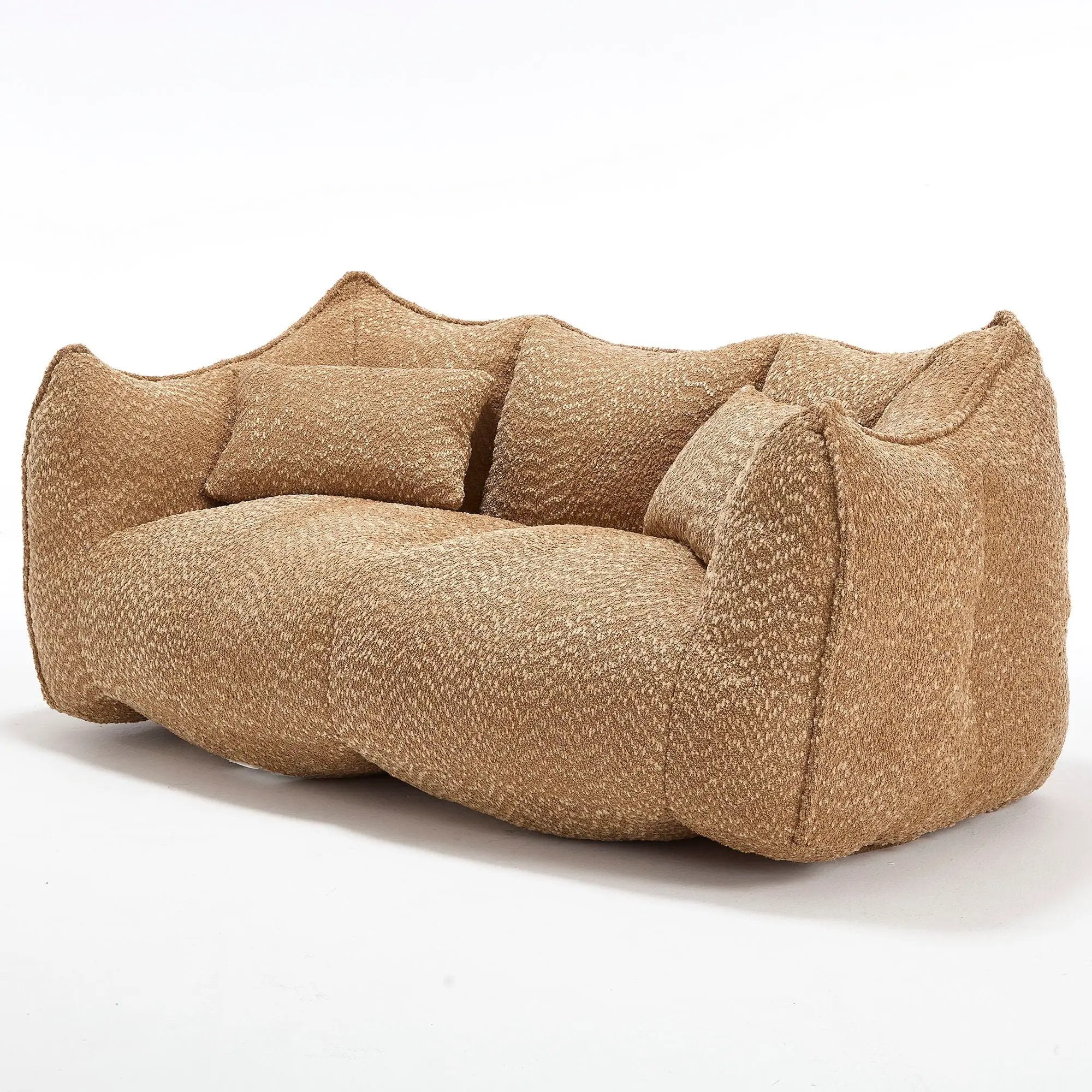 Comfortable Dual Beanbag Chair With High Resilience Foam Core For 2 People by HouseOfZazla