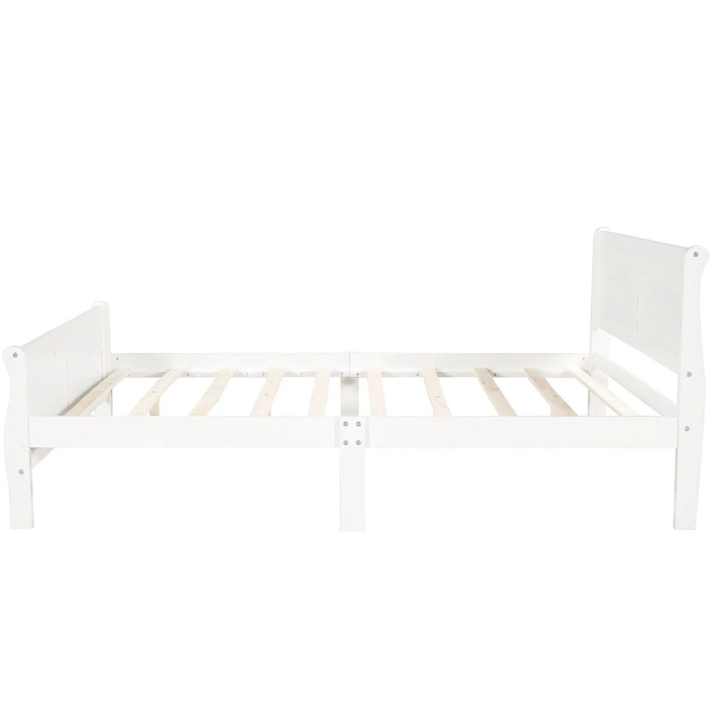Platform Bed Frame Mattress Foundation Sleigh Bed With Headboard / Footboard / Wood Slat Suppor by Unique Piece Furniture