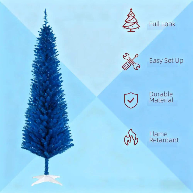 Striking 6ft Slim Pencil Artificial Christmas Tree by HouseOfZazla