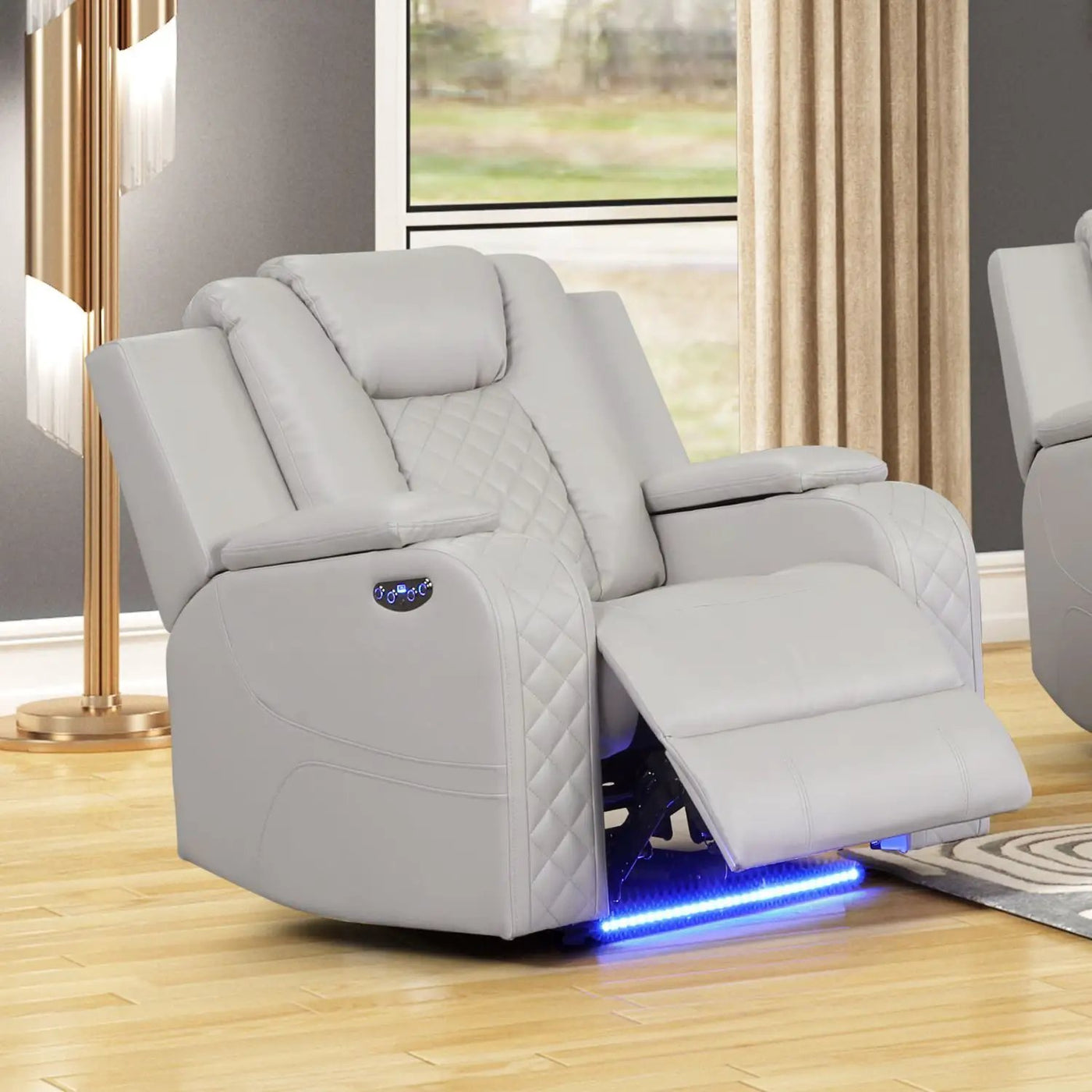 Benz - LED & Power Recliner Chair by Unique Piece Furniture
