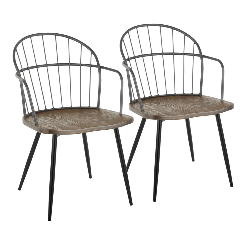 Riley - Farmhouse Arm Chair (Set of 2) by HouseOfZazla