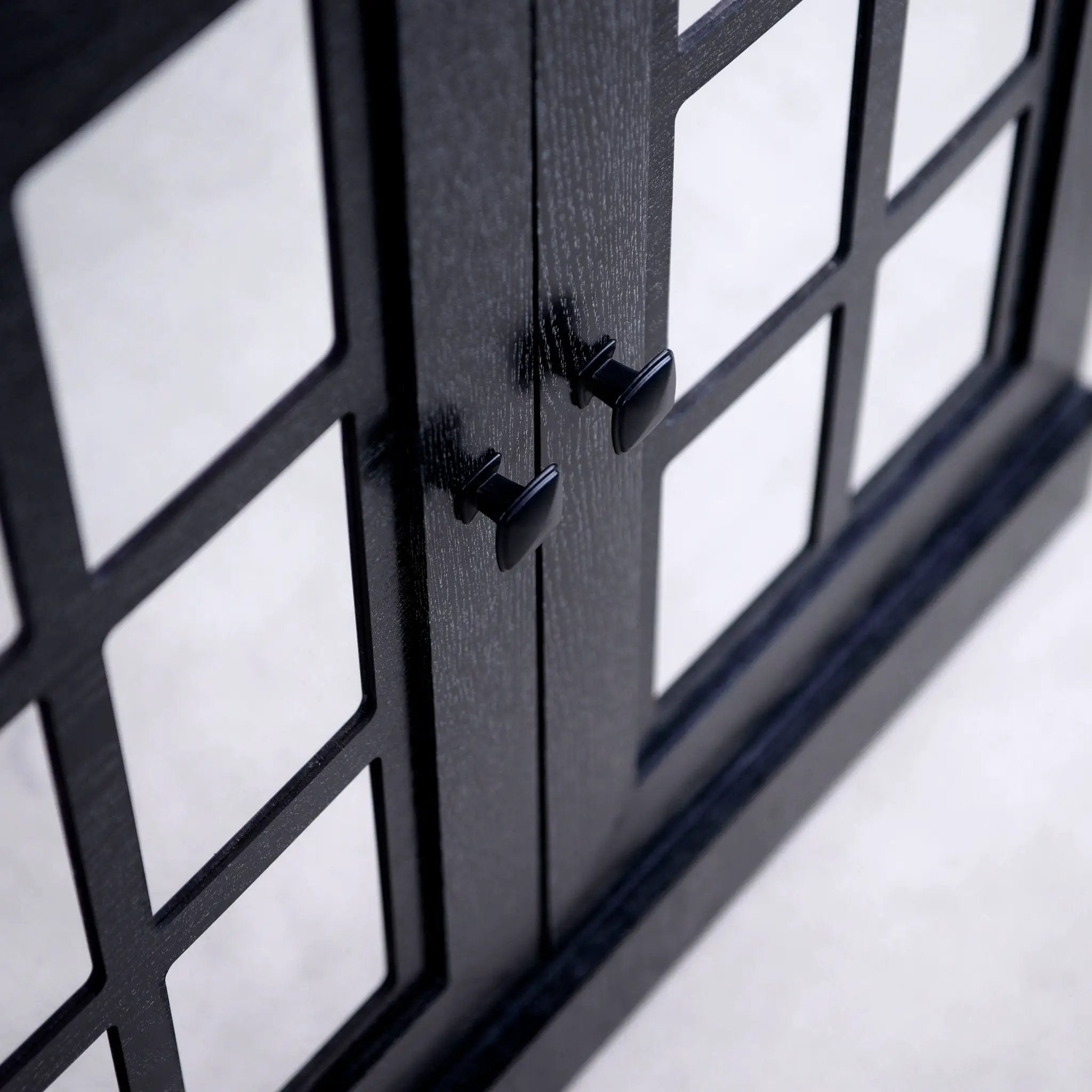 Sideboard Cabinet With Mirrored Doors, Adjustable Shelf, Metal Handles
