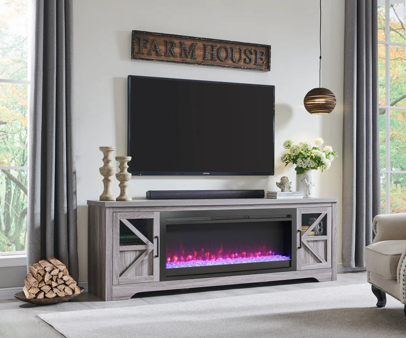 75" Fireplace TV Stand for TVs up to 80", photo 9 of 10