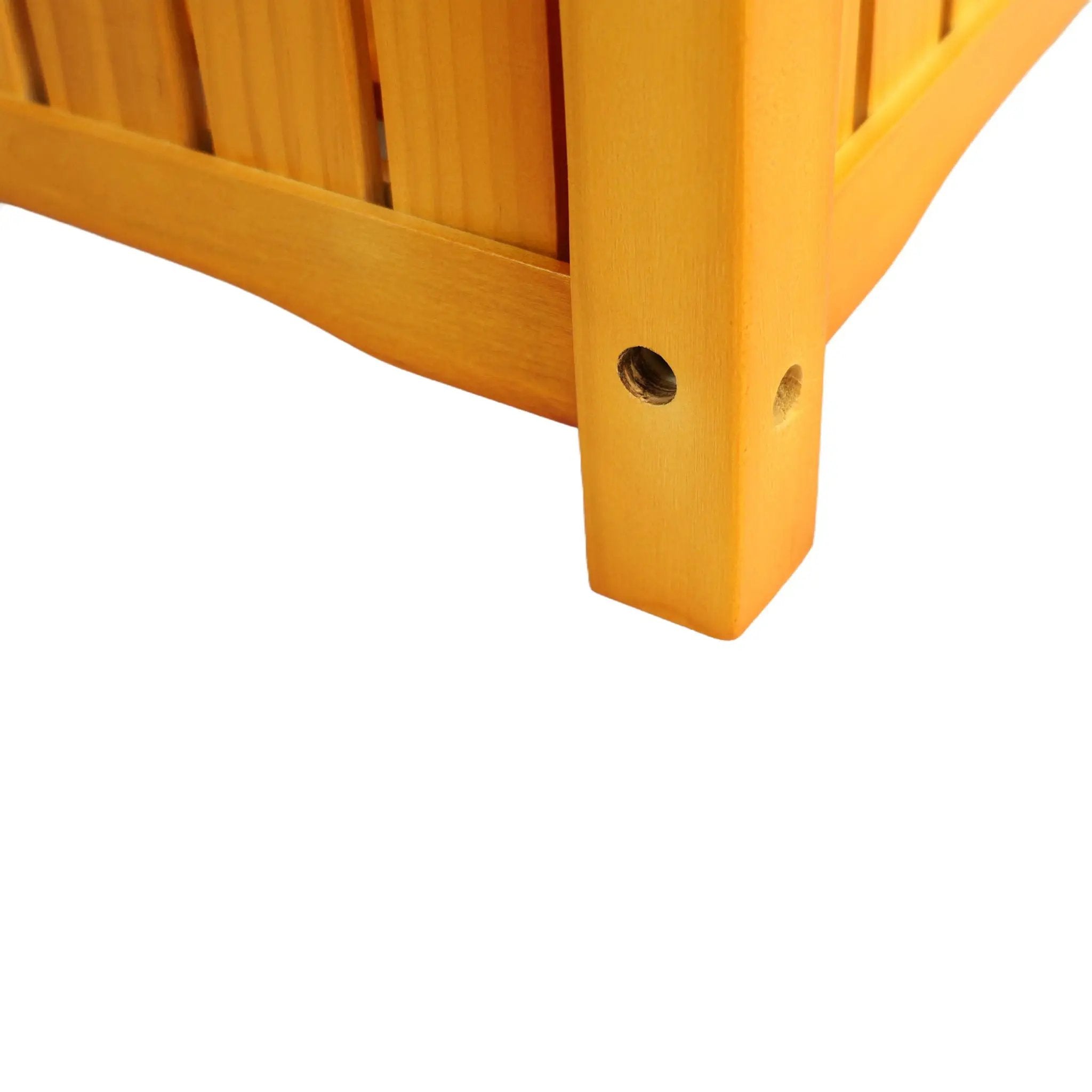 Square Outdoor Flower And Herb Pot - Teak by HouseOfZazla