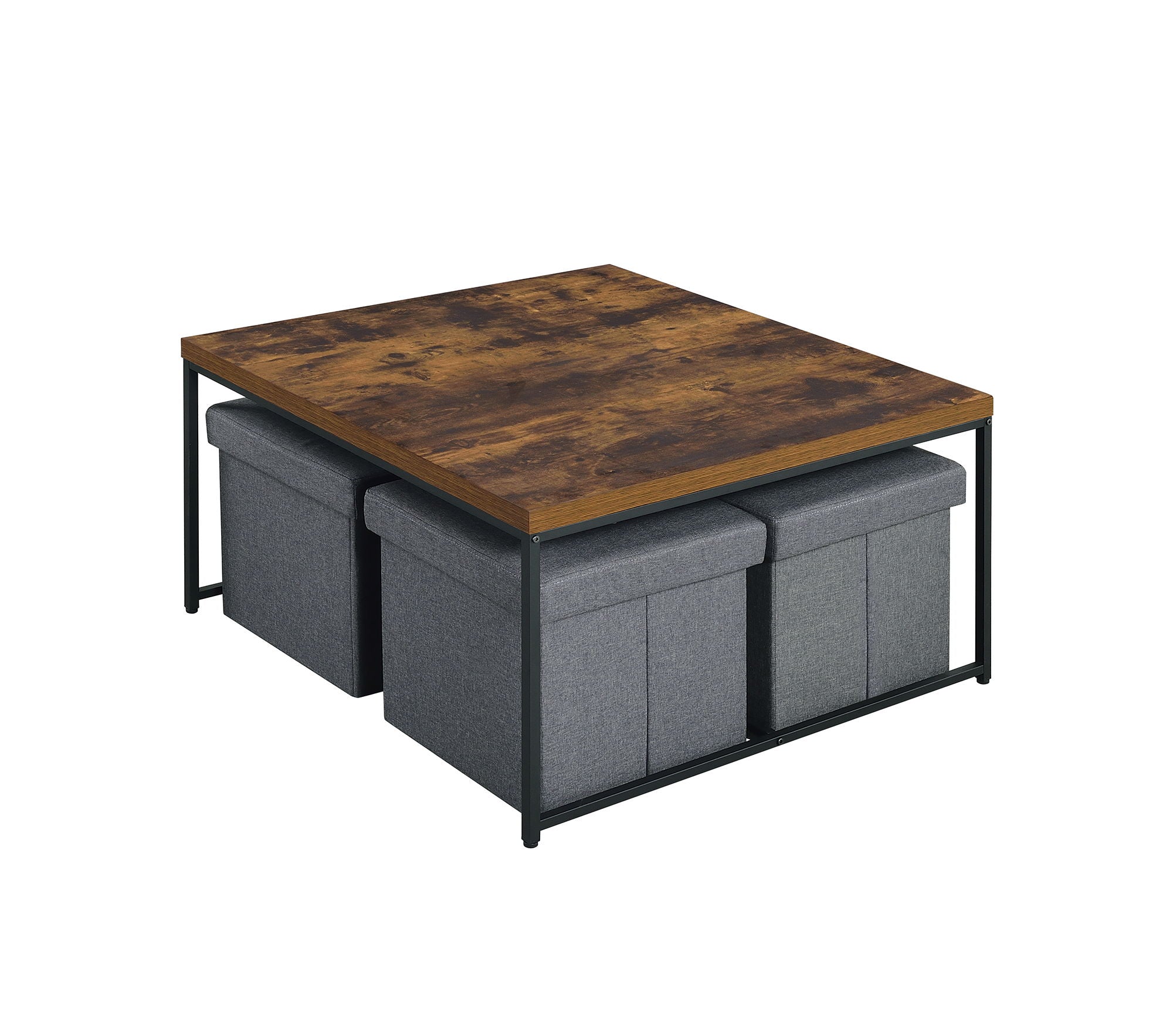 Caitlin - Wood Grain 5 Piece Coffee Table (Set of 5) by HouseOfZazla