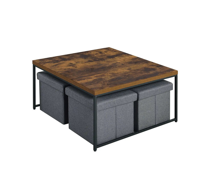 Caitlin - Wood Grain 5 Piece Coffee Table (Set of 5) by HouseOfZazla