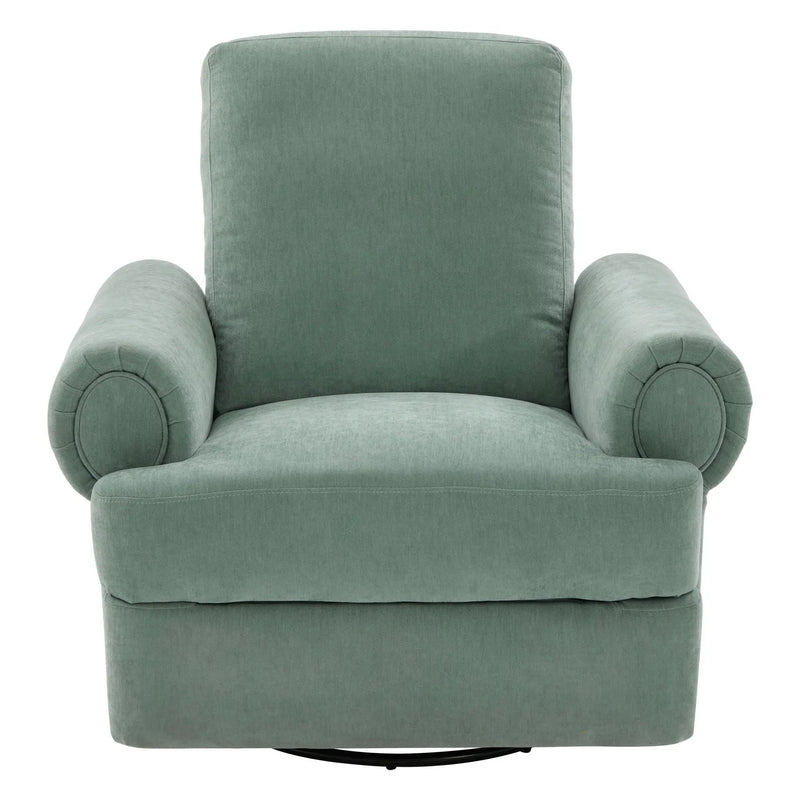 Manual Swivel Recliner Rocker Chair With Adjustable Backrest by Unique Piece Furniture