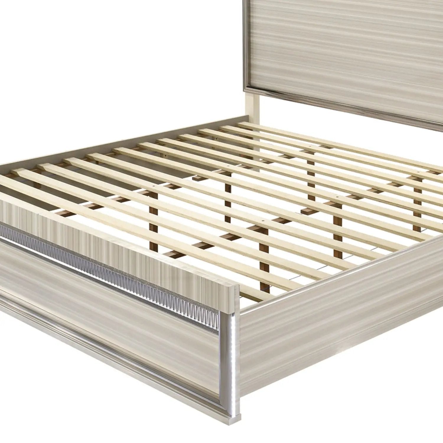 Leonor - Bed With LED Headboard And Footboard