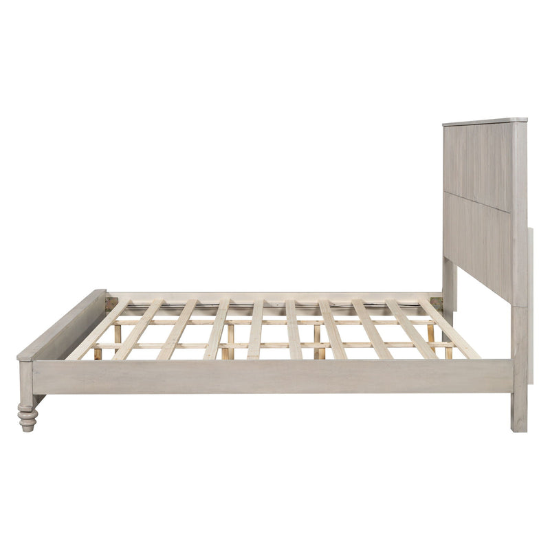 Platform Bed Frame & Tall Headboard by HouseOfZazla