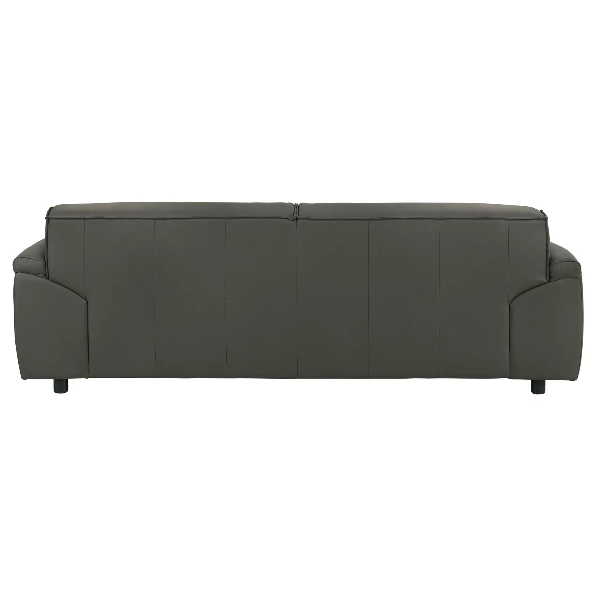 Buxton Top Grain Leather Upholstered Sofa Graphite by Unique Piece Furniture