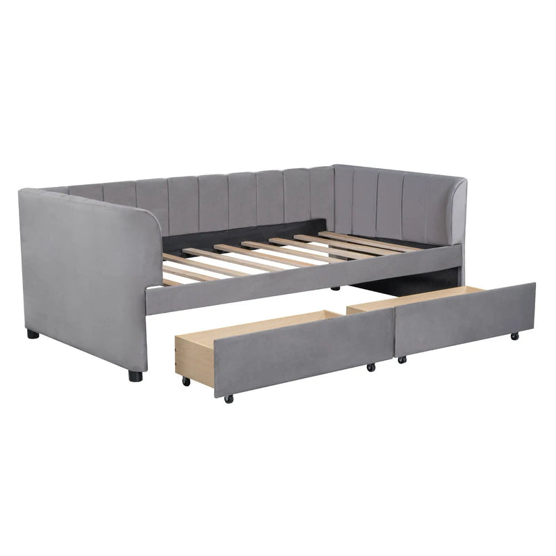 Upholstered Daybed With Ergonomic Design Backrest by Unique Piece Furniture