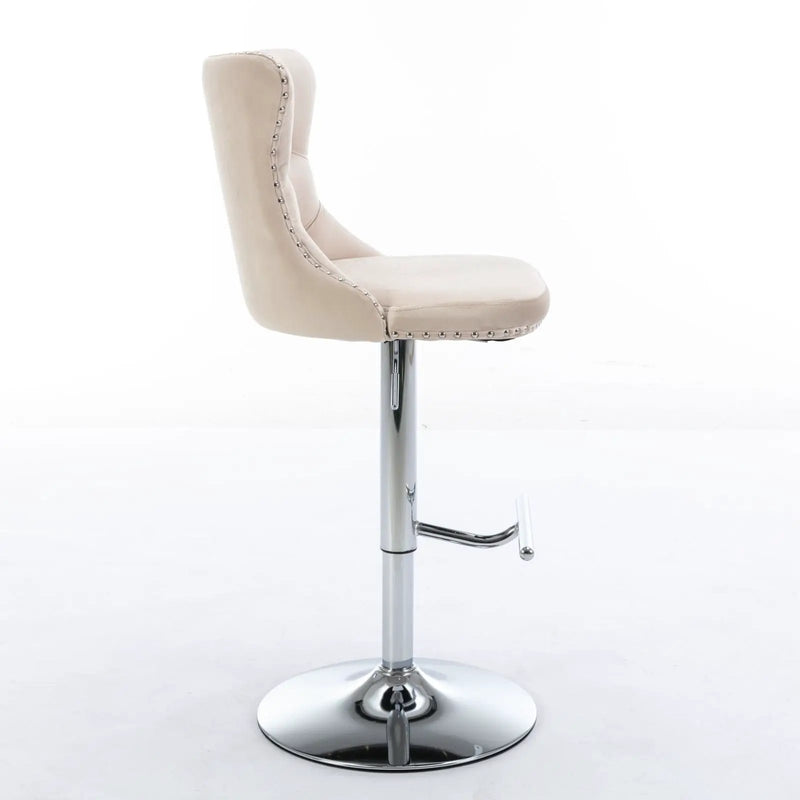 Swivel Adjustable Height Barstools Set of 2 by HouseOfZazla