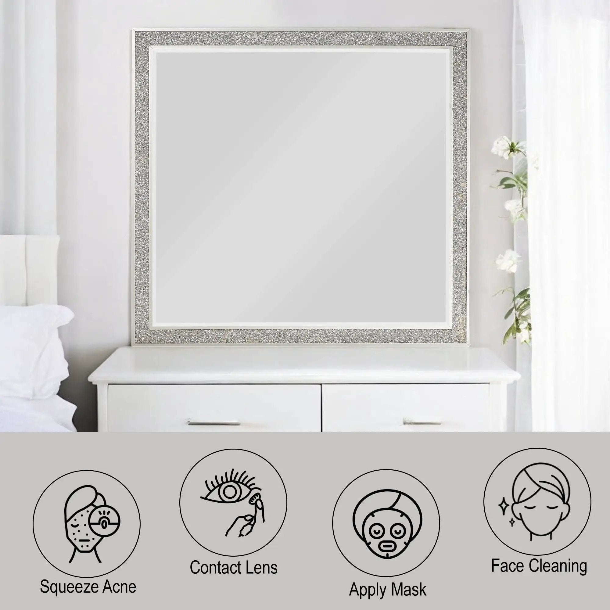 Sliverfluff - Mirror - Mirrored / Champagne by Unique Piece Furniture