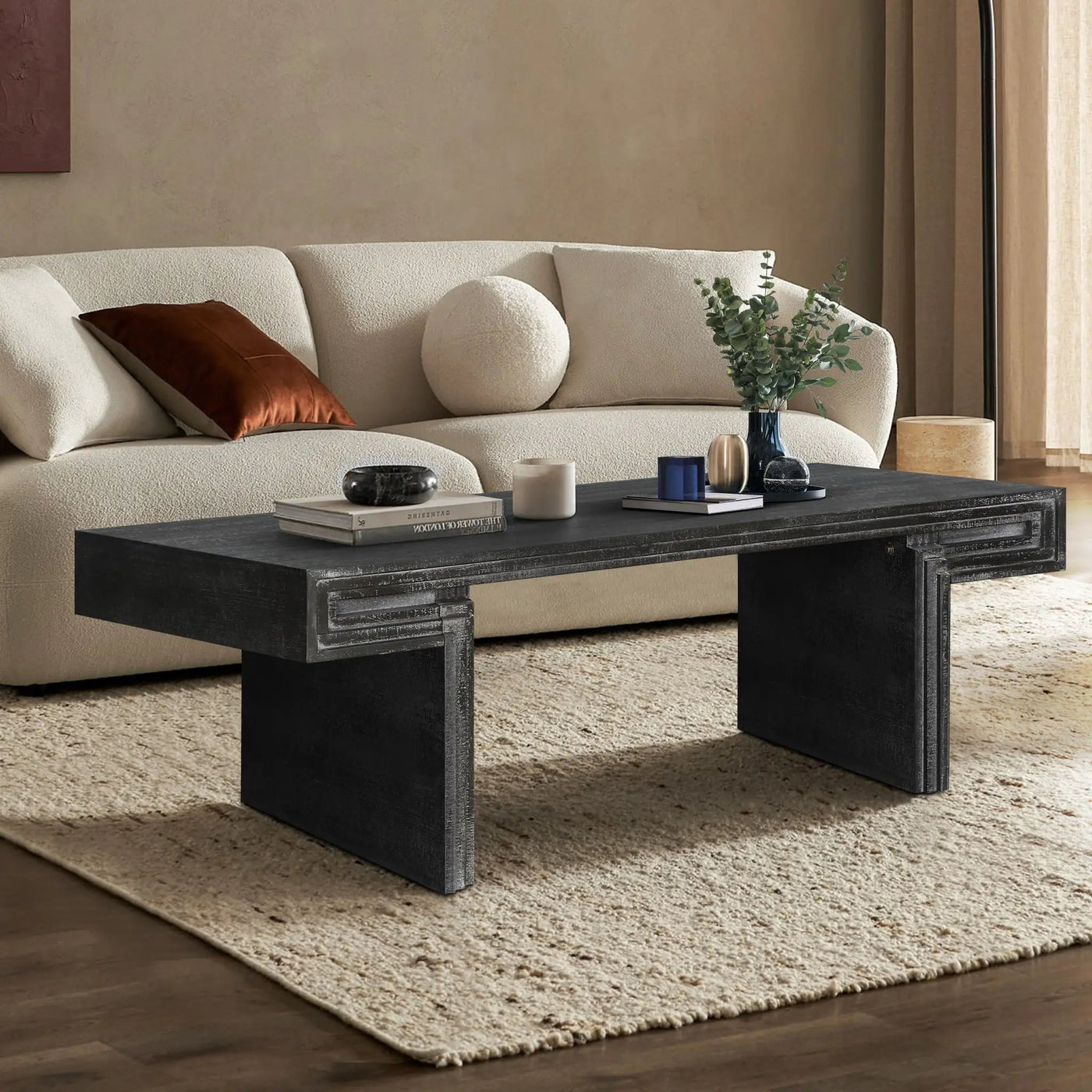 American Vintage Industrial Coffee Table, Double Tier Design by HouseOfZazla