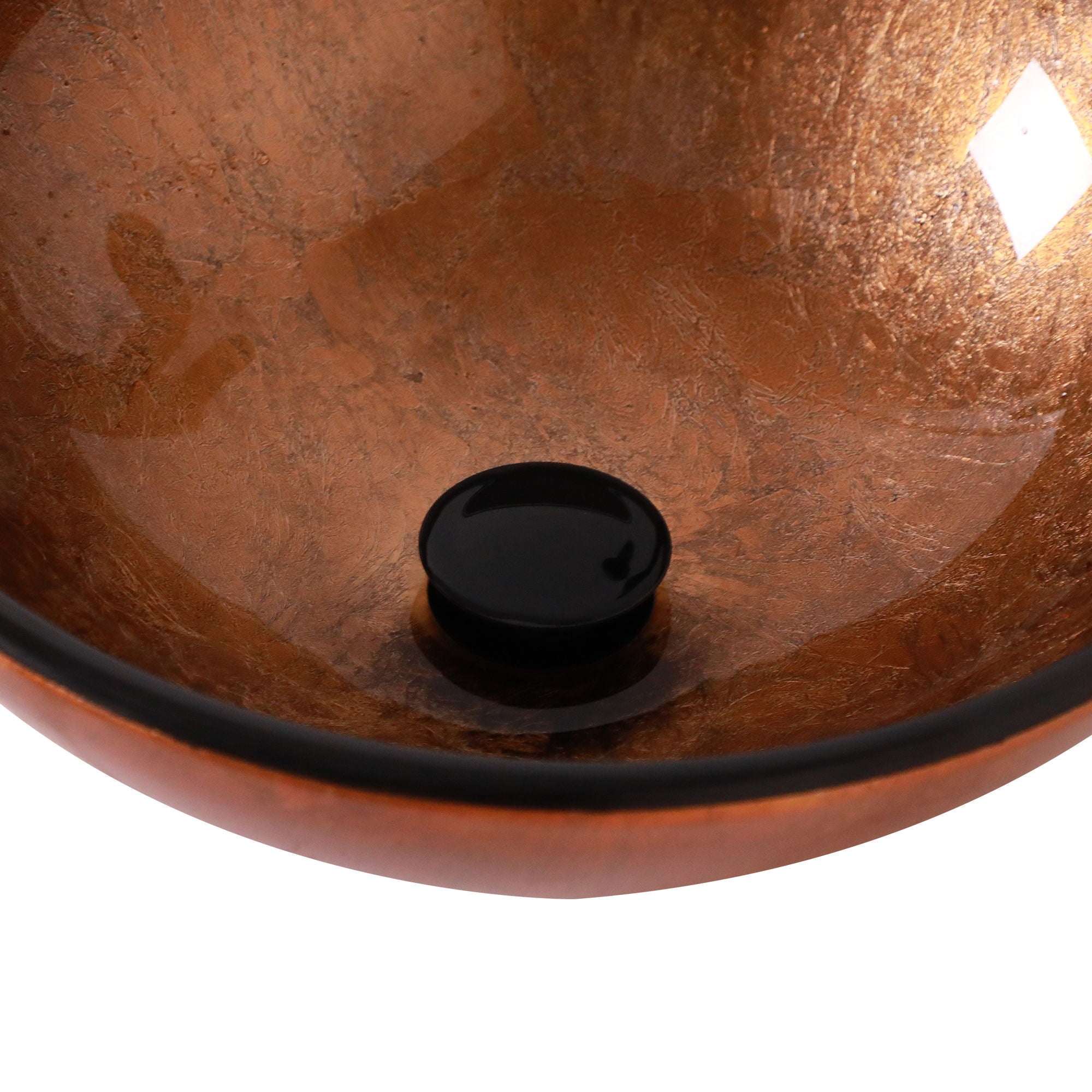 Artistic Tempered Glass Vessel Sink With Pop Up Drain by HouseOfZazla