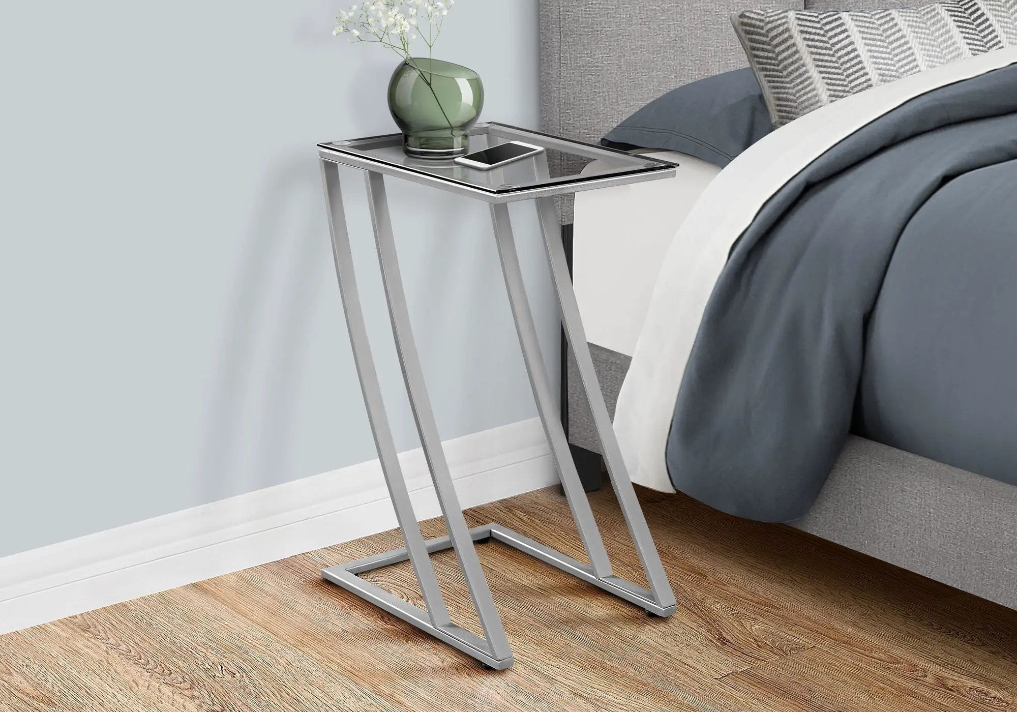 Accent Table, C - Shaped, Sturdy Construction, Contemporary & Modern by Unique Piece Furniture