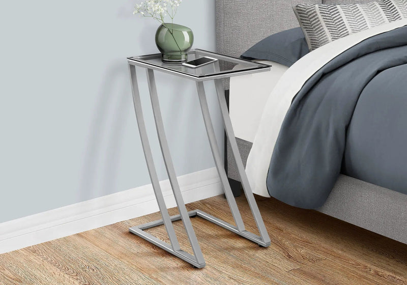 Accent Table C-Shaped with Sturdy Construction by HouseOfZazla