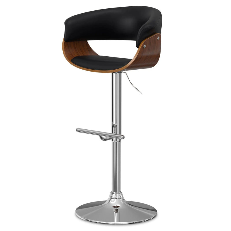 Sheldon - Upholstered Adjustable Swivel Bar Stool by HouseOfZazla