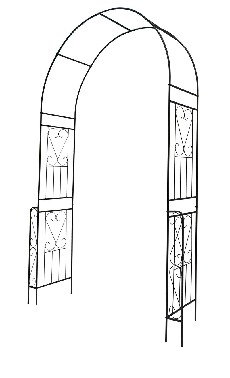 Metal Garden Arch Garden Arbor Trellis Climbing Plants Support Rose Arch Outdoor Arch