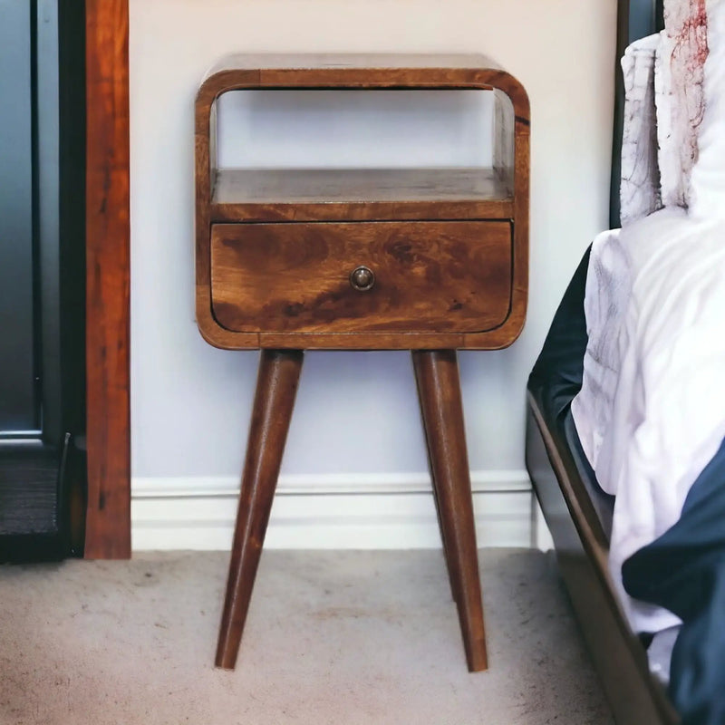 Mini Open Bedside Nightstand by Unique Piece Furniture
