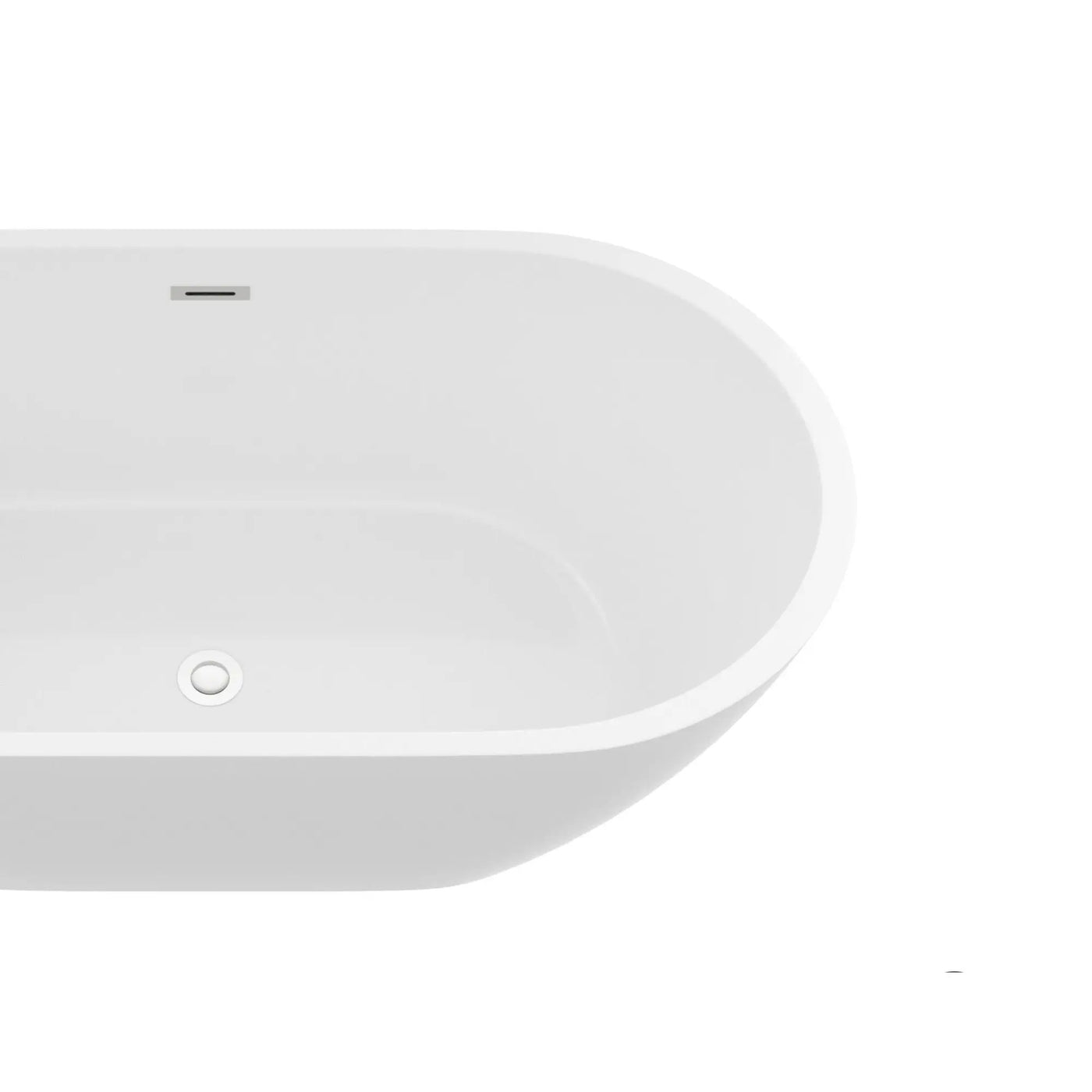 Elegant Oval Freestanding Bathtub, Overflow & Pop Up Drain by HouseOfZazla
