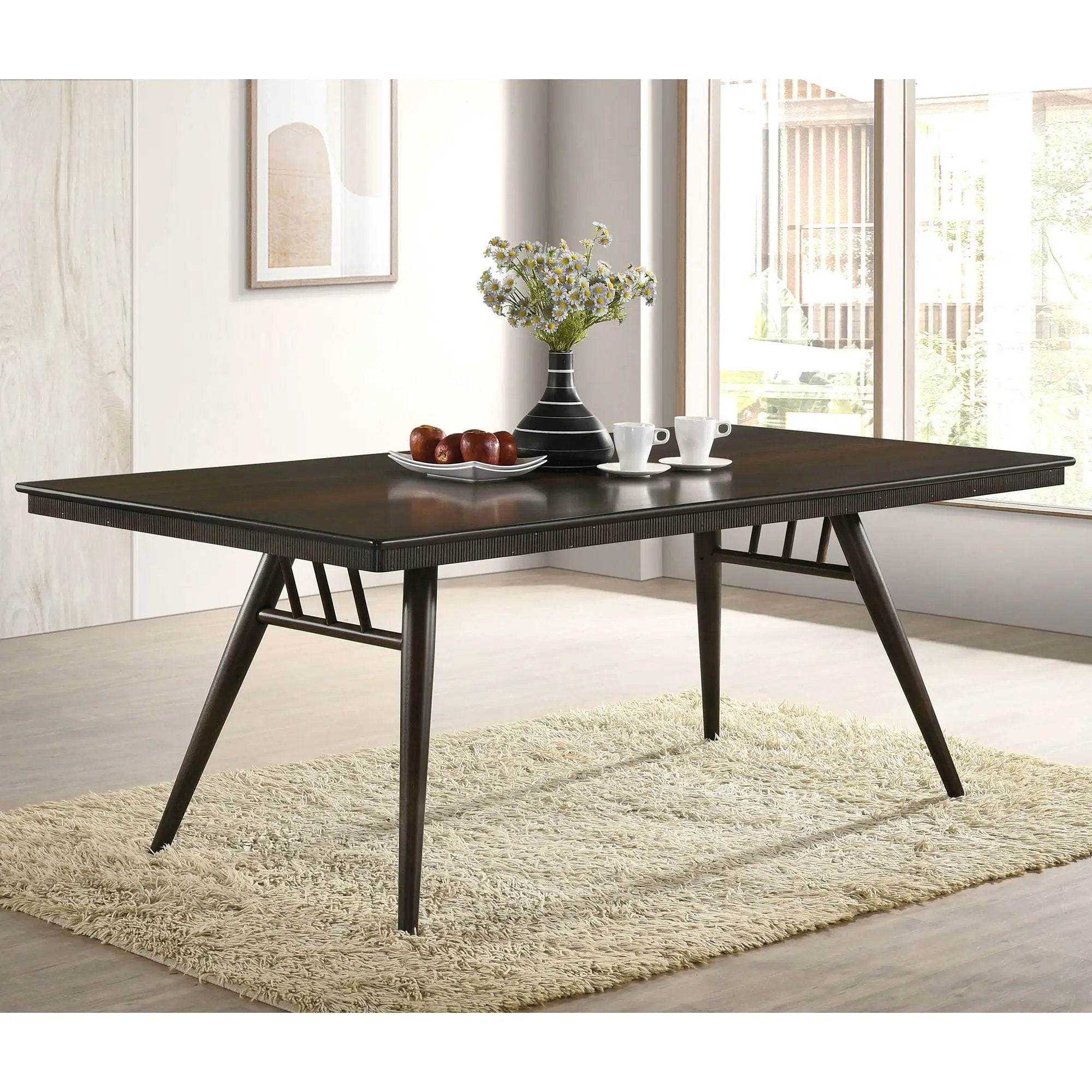 Wes - Rectangular Dining Table - Walnut by HouseOfZazla