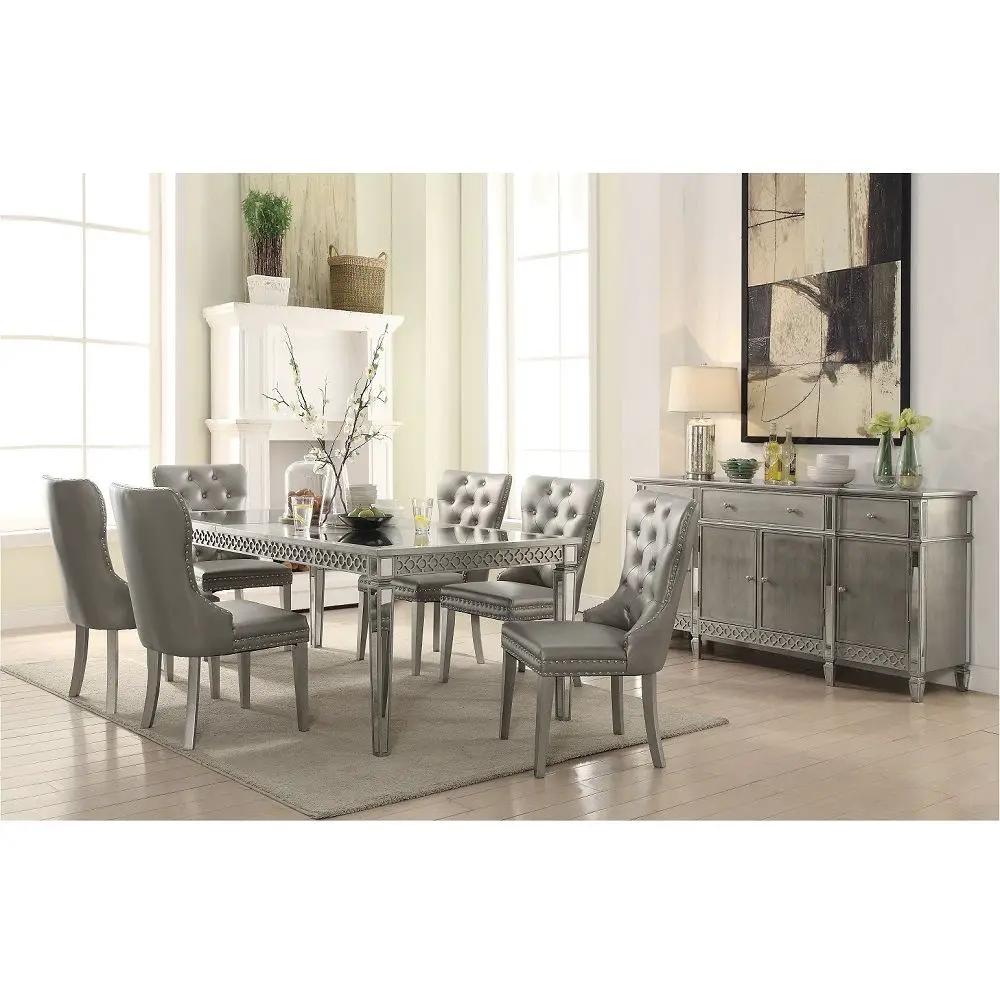 Kacela - Dining Table - Mirrored & Champagne by Unique Piece Furniture