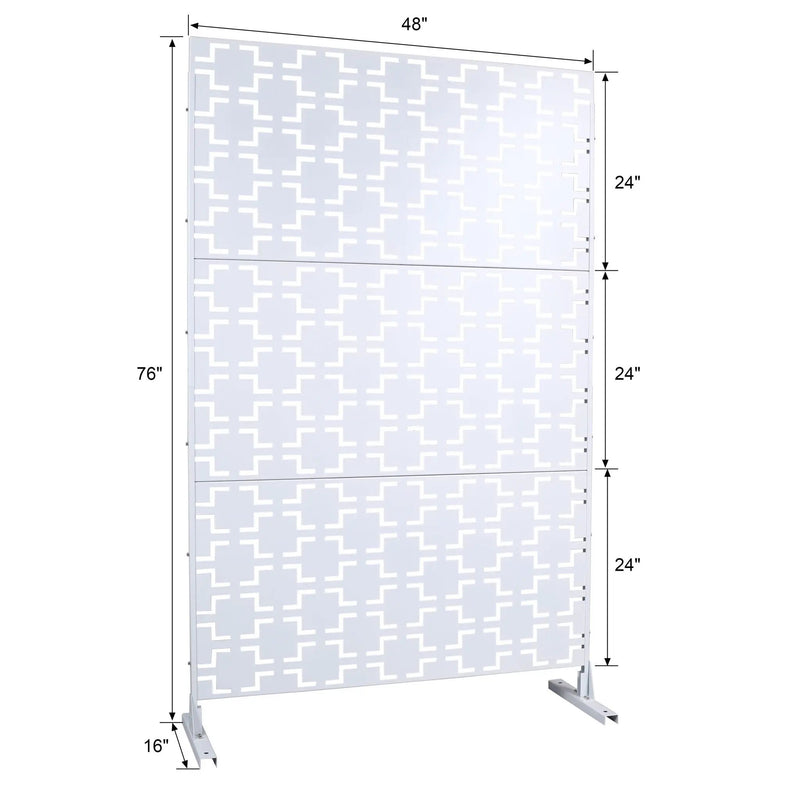Outdoor & Indoor Metal Privacy Freestanding Decorative Screen by HouseOfZazla