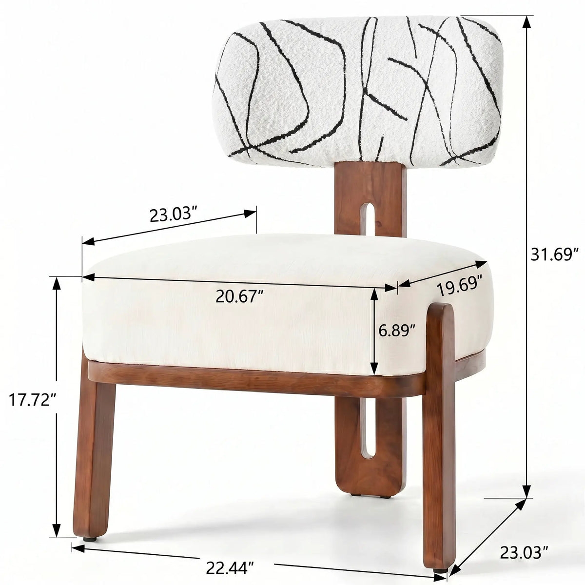 7-Piece Dining Table Set for 6, 71", photo 7 of 9