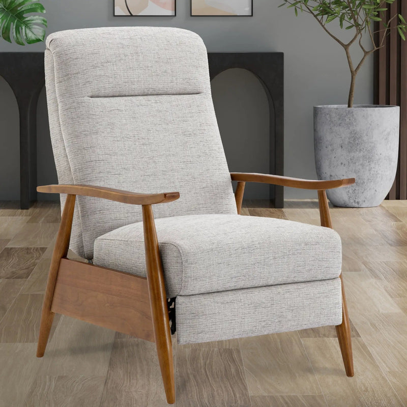 Vaughn - Push Back Recliner With Solid Hardwood Legs by HouseOfZazla