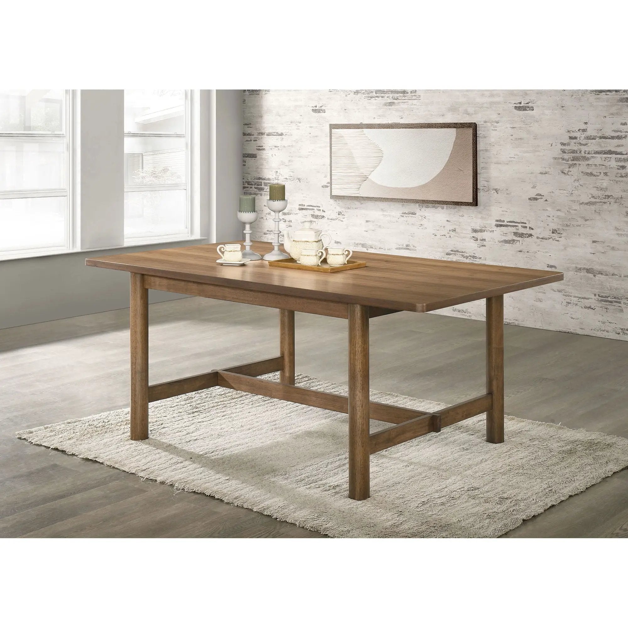 Graham - Rectangular Dining Table - Walnut by HouseOfZazla