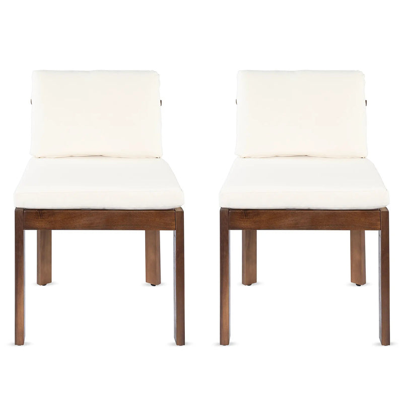 Acacia Wood Outdoor Dining Chair (Set of 2) by HouseOfZazla