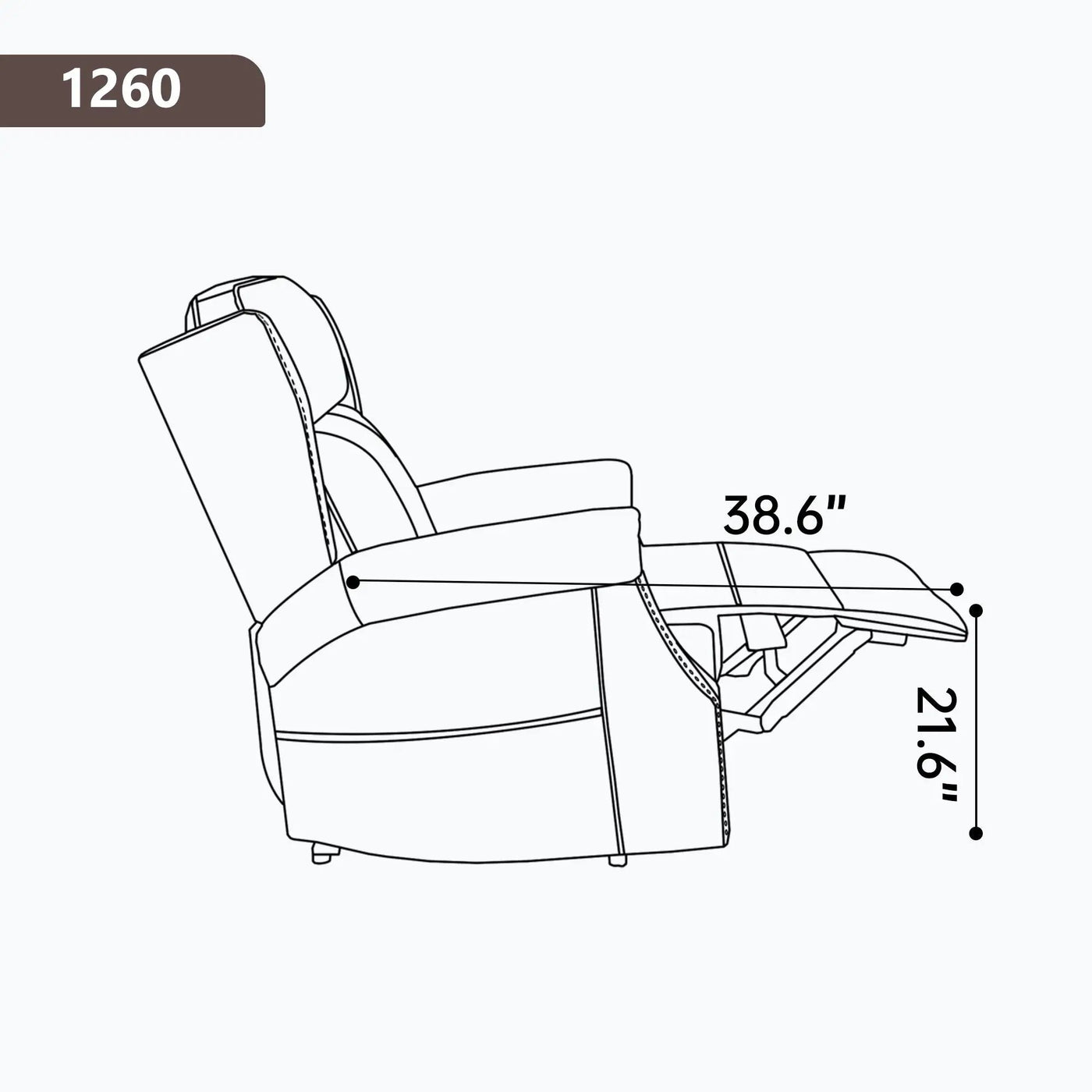 Manual Recliner Chair With Heavy Duty Motion Mechanism, 8 Vibrating Nodes And 3 Massage Modes For Living Room by HouseOfZazla