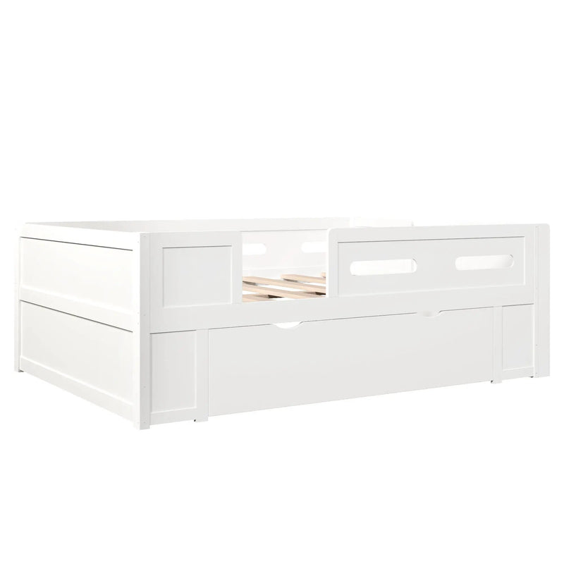 Platform Bed With Guardrail And Drawer by HouseOfZazla