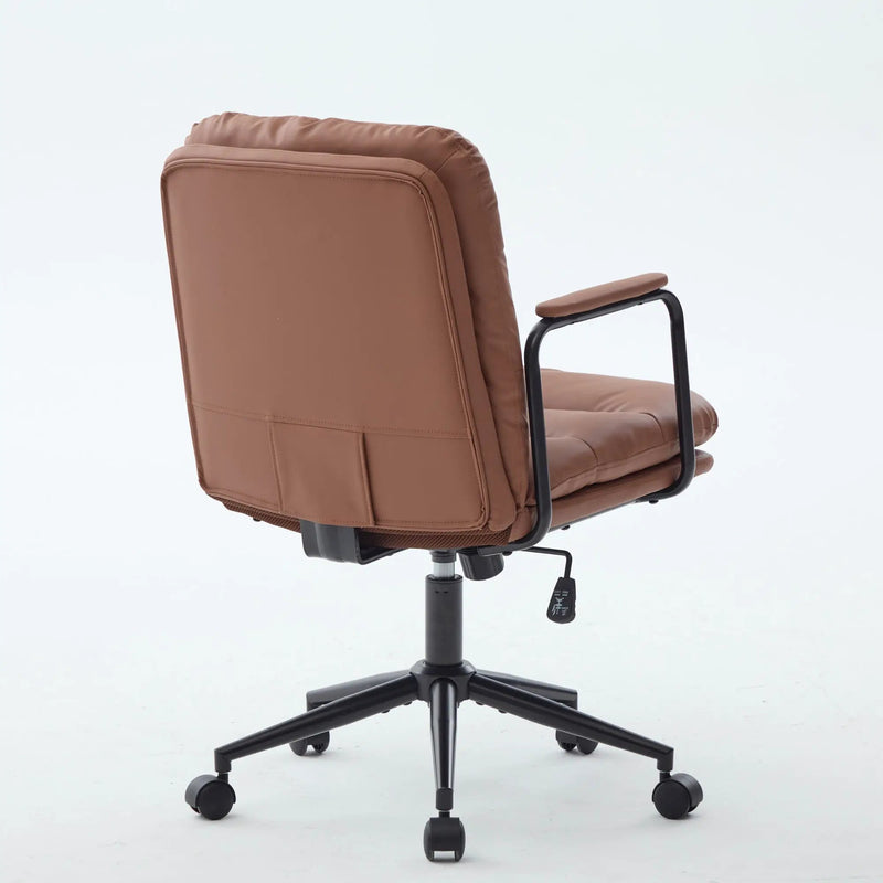 Mid Back Home Office Desk Task Chair with Wheels and Arms by HouseOfZazla