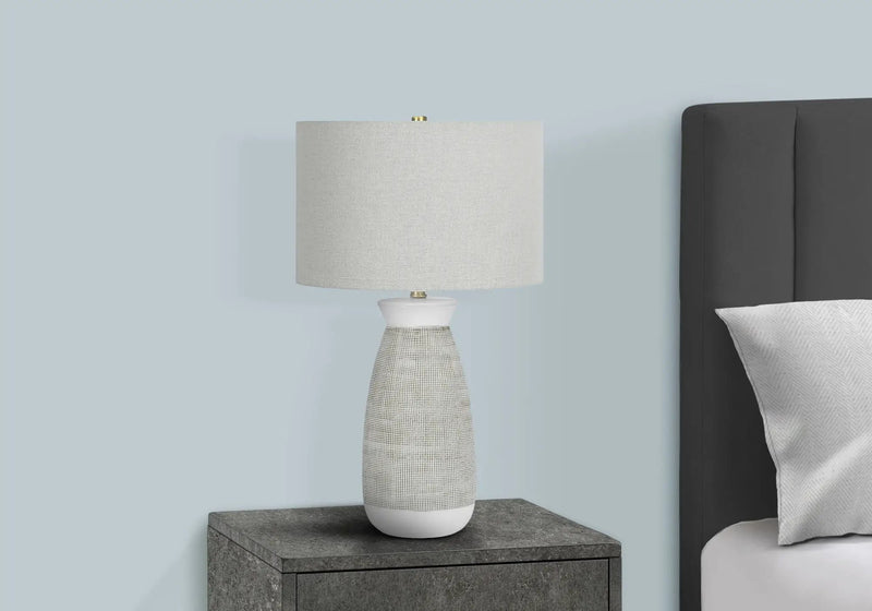 Lighting, Table Lamp, Ceramic, Contemporary - Gray by Unique Piece Furniture
