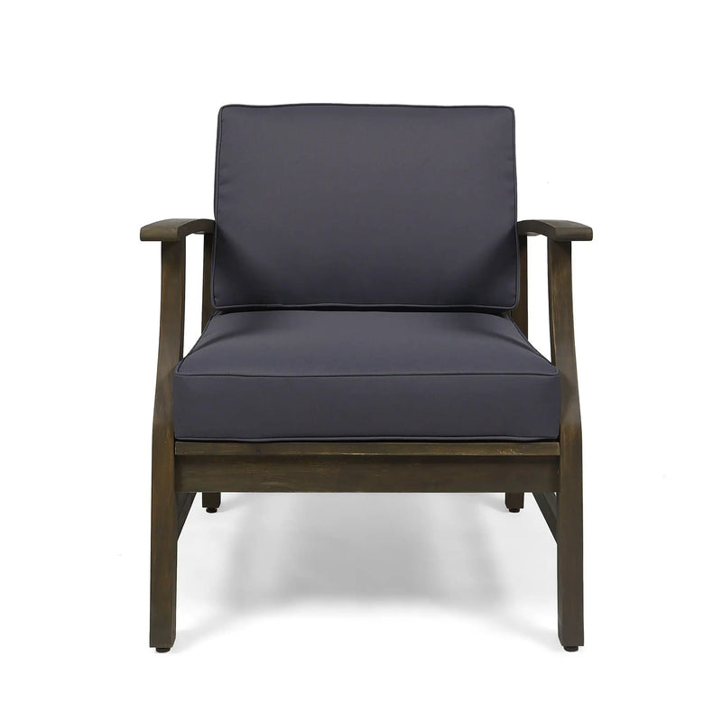 Perla Contemporary Club Chair with Water Resistant Cushion by HouseOfZazla