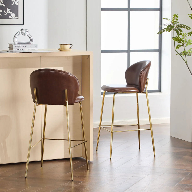 Kira - Upholstered Bar Stool (Set of 2) by HouseOfZazla