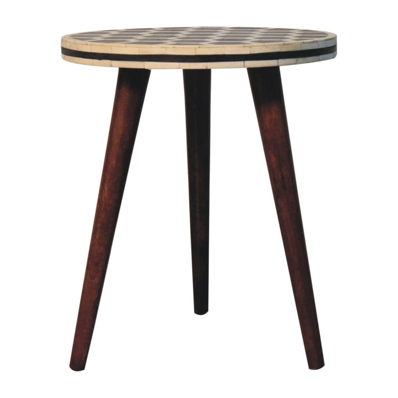 Inlay Bone Tripod Stool - Honey Caramel by HouseOfZazla
