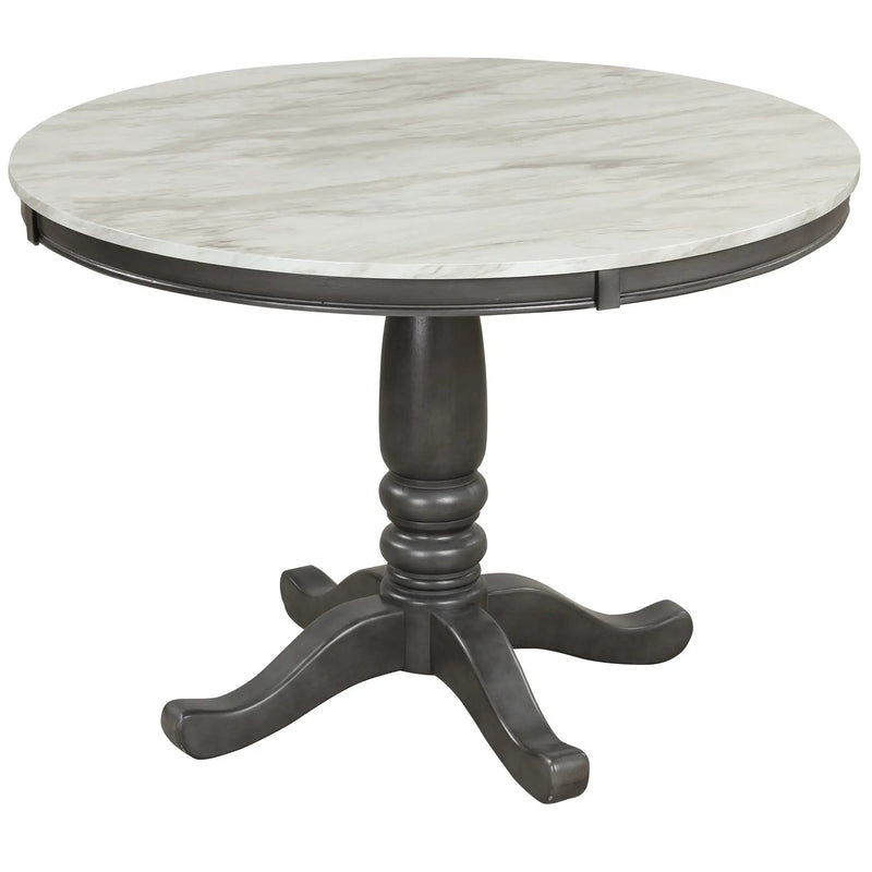 5 Pieces Dining Table And Chairs Set For 4 Persons, Kitchen Room Solid Wood Table With 4 Chairs by HouseOfZazla
