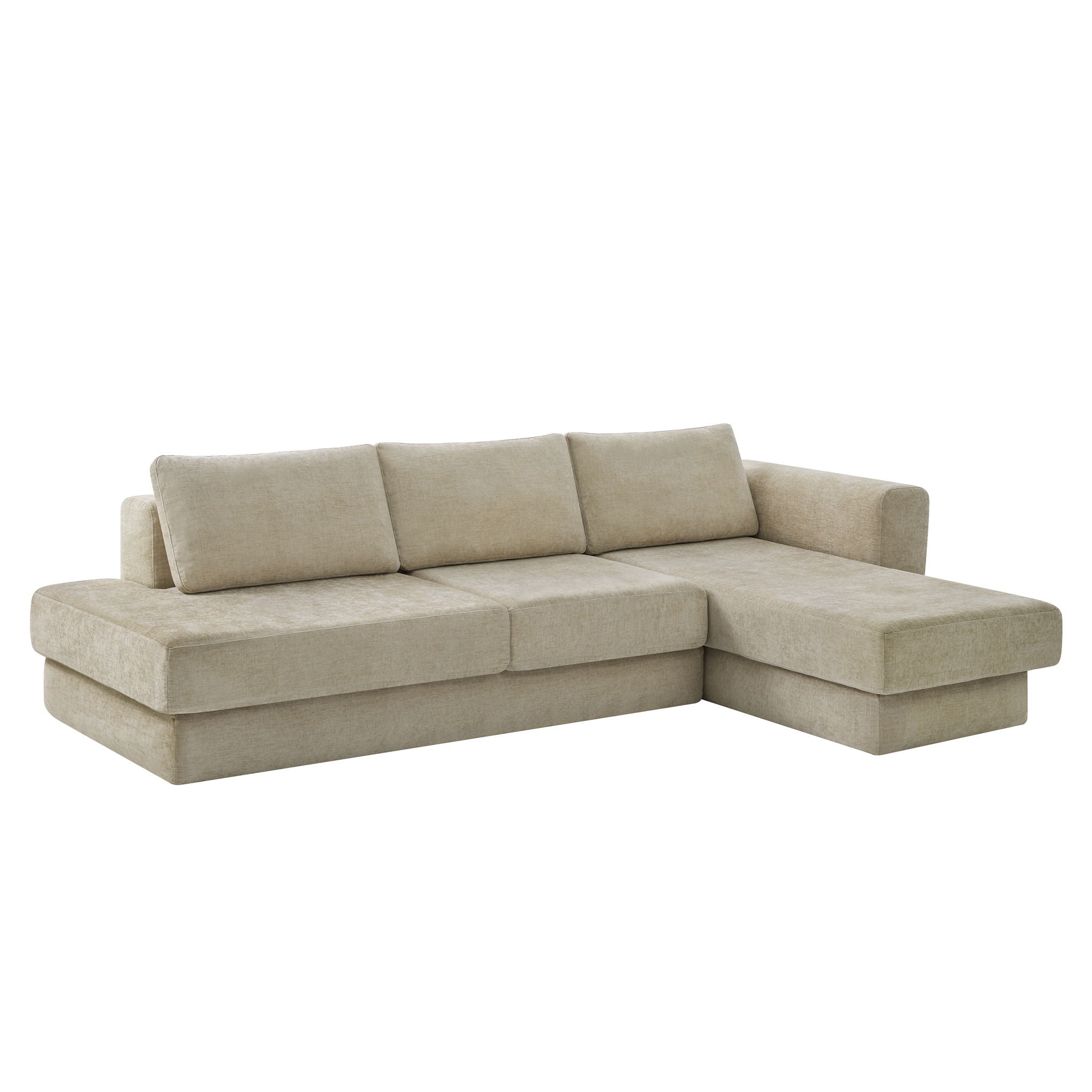 L-Shaped Modular Sofa With Double Layer Cushion by HouseOfZazla