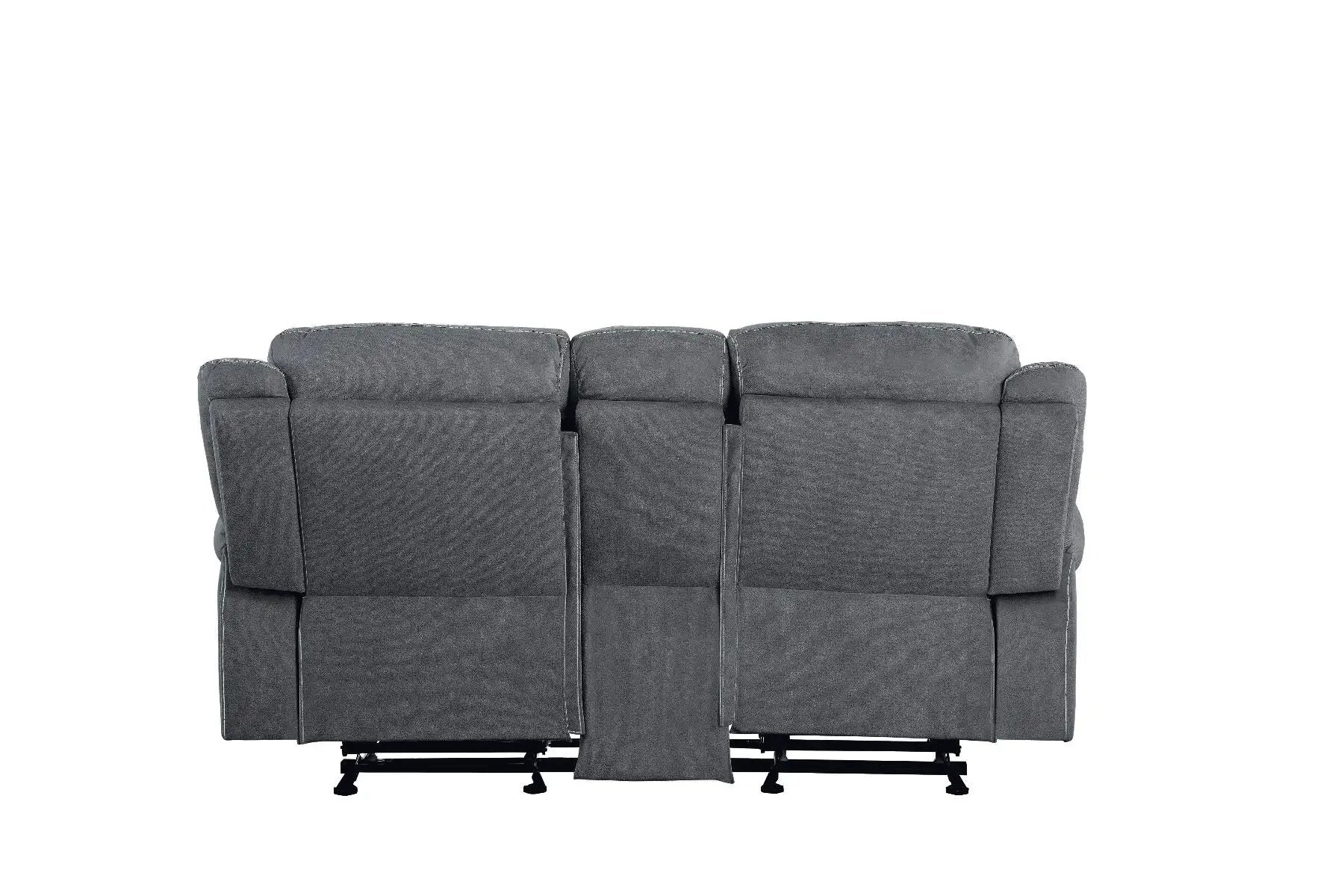 Zubaida - Loveseat w/USB Dock & Console (Glider & Motion) by Unique Piece Furniture